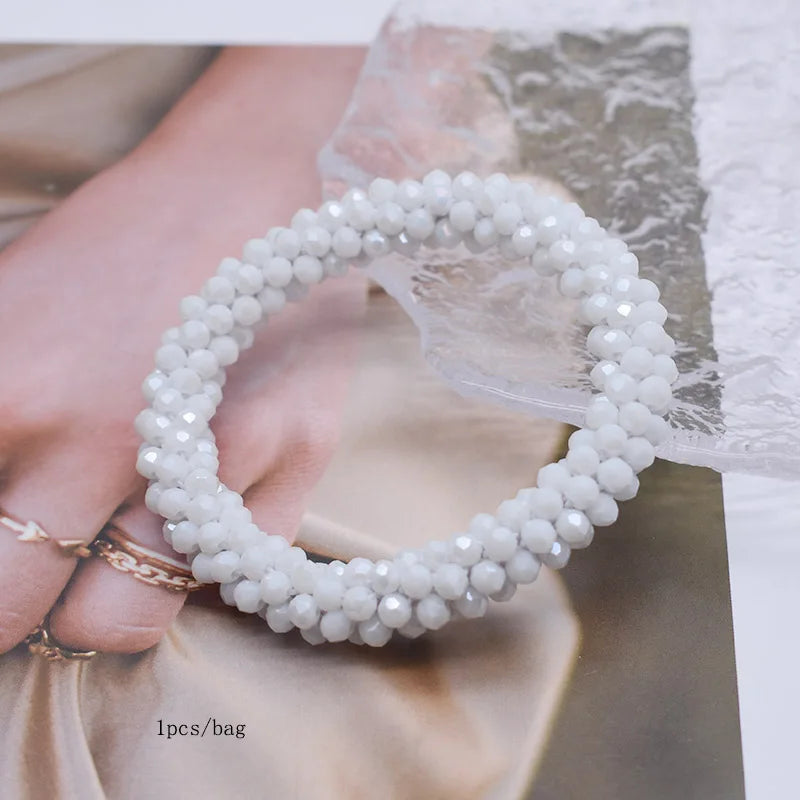 Pure Snow Beads Bracelet